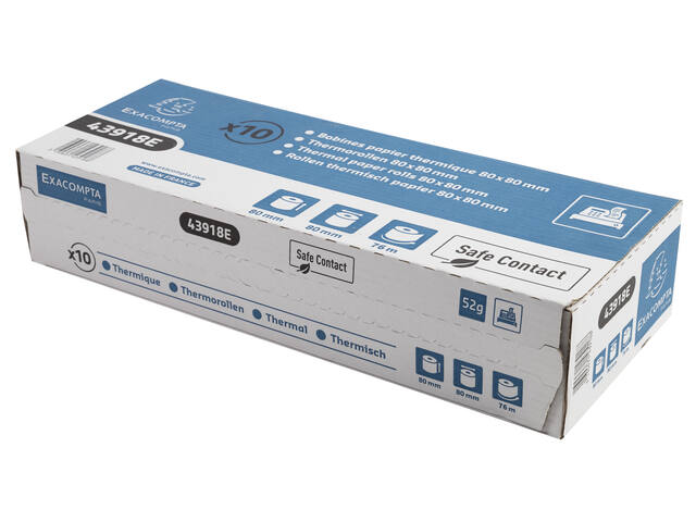 Telrol Exacompta 80mmx76mx12mm SafeContact therm