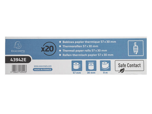 Telrol Exacompta 57mmx9mx12mm SafeContact therm
