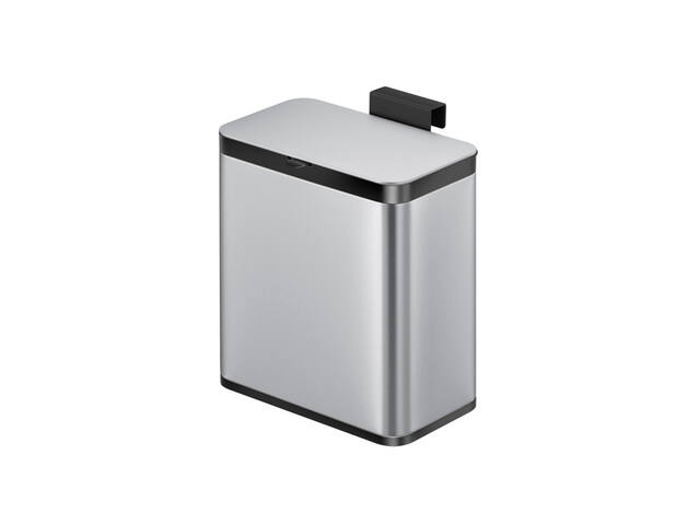 Afvalbak EKO Puro klein 7 liter zilver