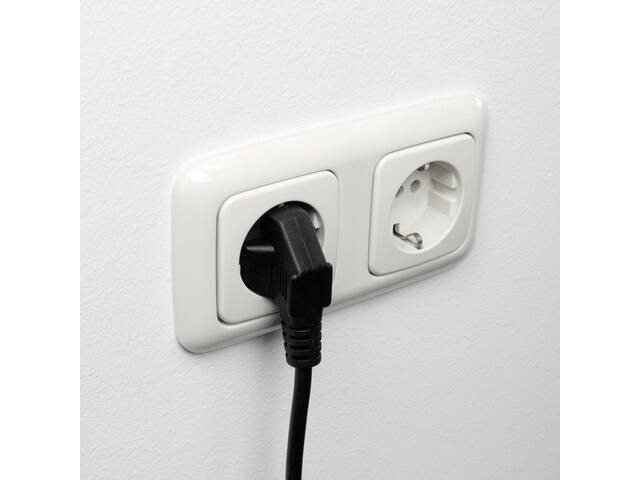 Kabel ACT Netsnoer CEE 7/7 male - C13 zwart 3m