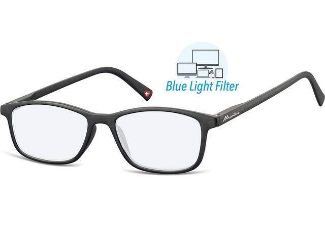 Leesbril Montana +1.00dpt blue light filter zwart