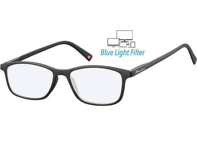 Bril Montana +0.00dpt blue Light filter zwart