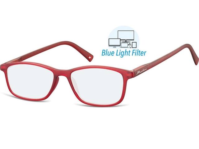 Leesbril Montana +1.50dpt blue light filter rood