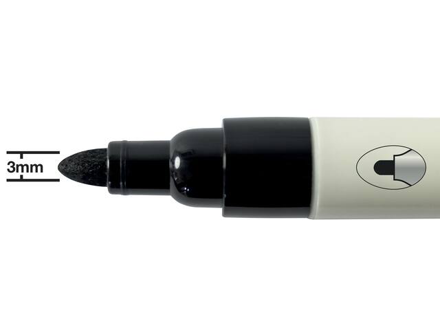 Whiteboardmarker Nobo rond zwart 3mm