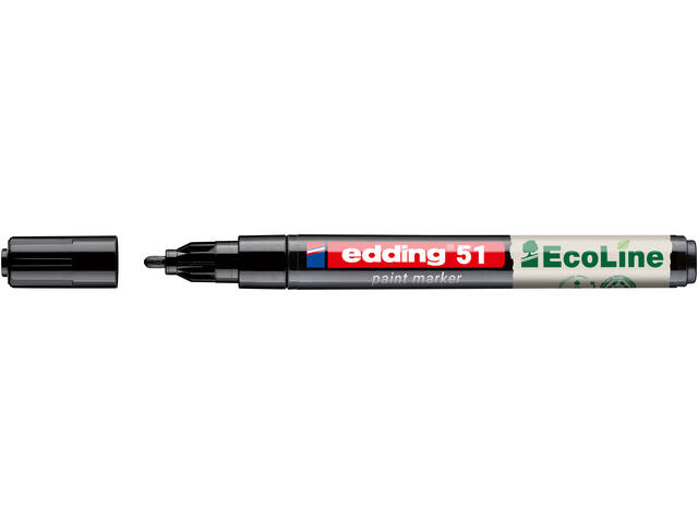 Paintmarker edding 51 Eco waterbasis 1-2mm zwart
