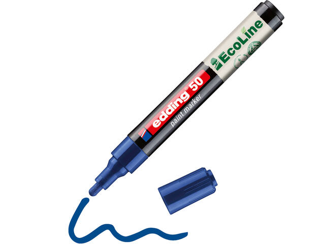 Paintmarker edding 50 Eco waterbasis 2-3mm blauw
