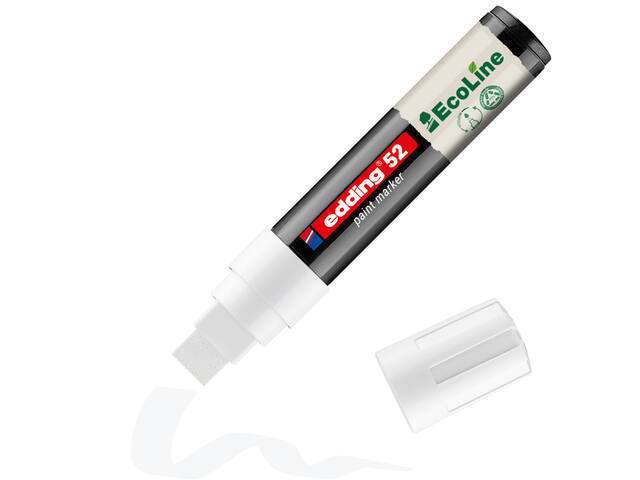 Paintmarker edding 52 Eco waterbasis 4-15mm wit