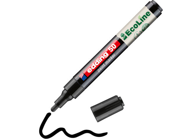 Paintmarker edding 50 Eco waterbasis 2-3mm zwart