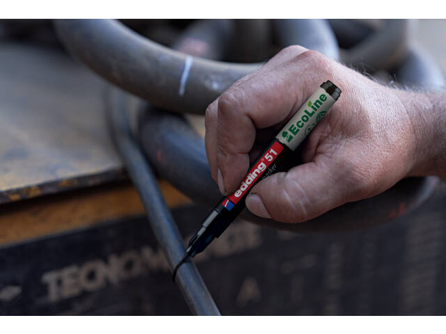 Paintmarker edding 51 Eco waterbasis 1-2mm wit