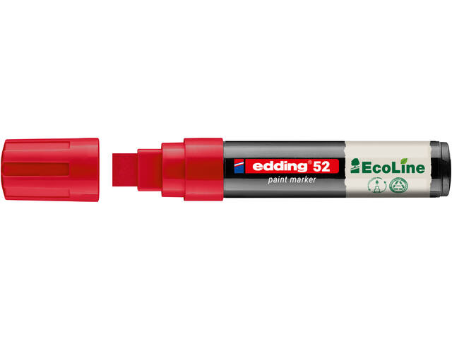 Paintmarker edding 52 Eco waterbasis 4-15mm rood
