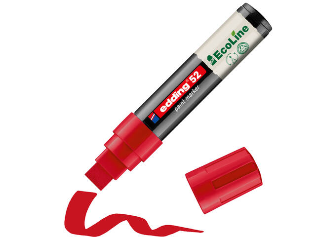 Paintmarker edding 52 Eco waterbasis 4-15mm rood