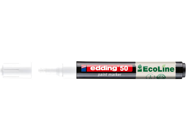 Paintmarker edding 50 Eco waterbasis 2-3mm wit