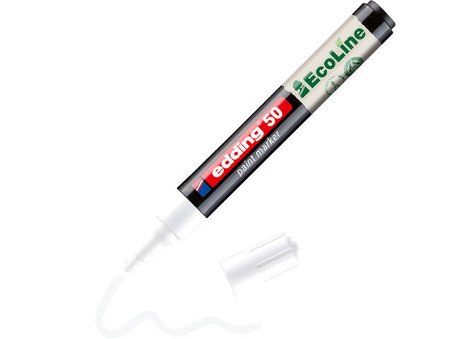 Paintmarker edding 50 Eco waterbasis 2-3mm wit
