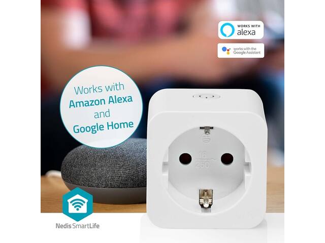 Slimme stekker Nedis Smartlife Wifi 3 stuks wit