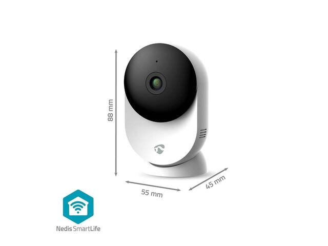 Beveiligingscamera Nedis Wifi indoor wit