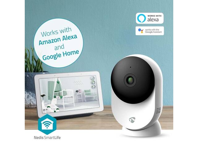 Beveiligingscamera Nedis Wifi indoor wit