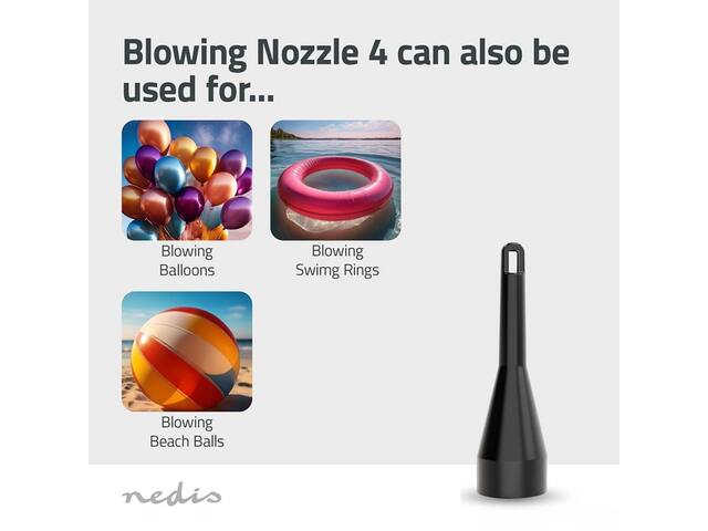 Handstofzuiger / luchtblazer Nedis 90W zwart