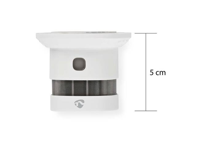 Rookmelder Nedis Zigbee 3.0 Wifi 10 jaar wit