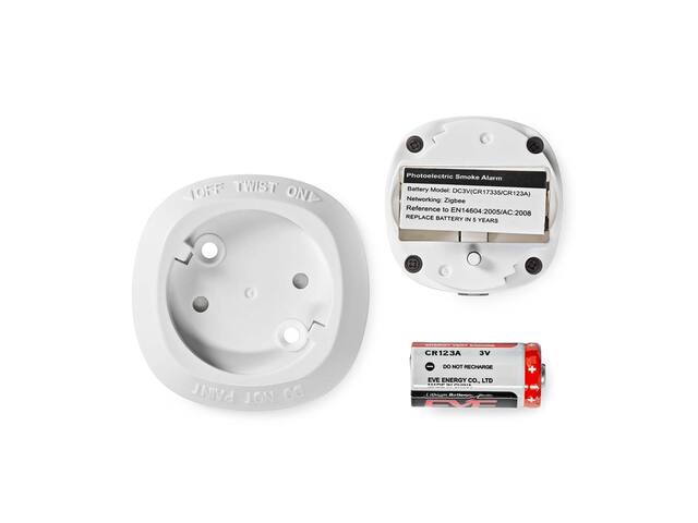 Rookmelder Nedis Zigbee 3.0 Wifi 10 jaar wit
