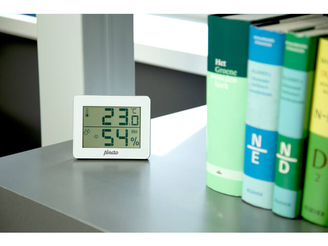Thermometer hygrometer Alecto WS-55 wit - zilver