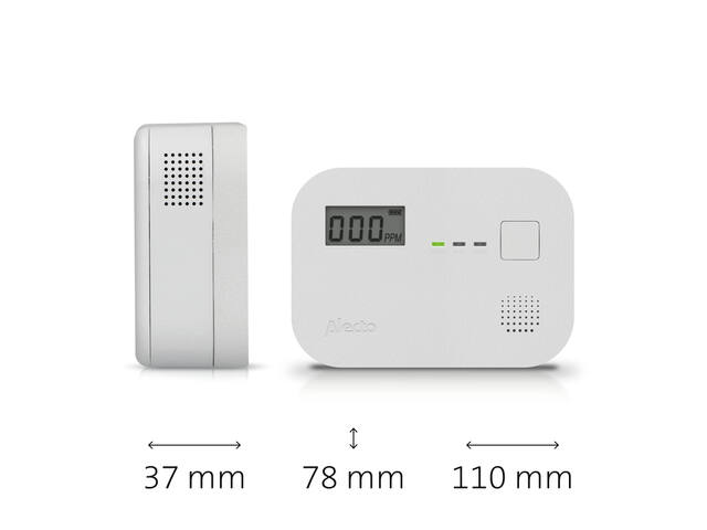 Koolmonoxidemelder Alecto 10 jaar sensor wit
