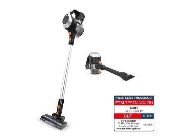 Steelstofzuiger Nedis 2-in-1 snoerloos HEPA 130W