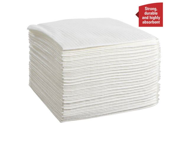 Poetsdoek WypAll X80 PowerClean 305x317mm wit