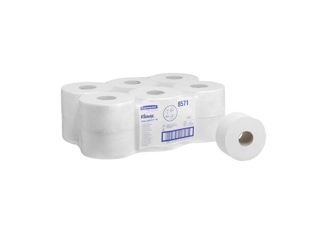 Toiletpapier Kleenex jumbo 2laags 180m wit