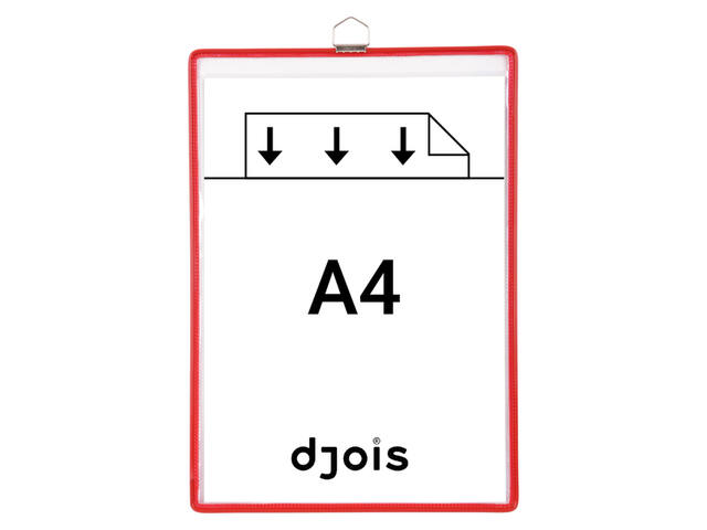 Zichtpanelenframe hangend Tarifold A4 rood 5st
