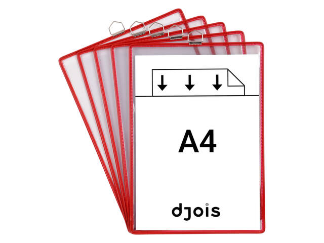 Zichtpanelenframe hangend Tarifold A4 rood 5st