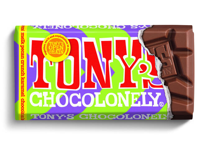 Chocolade Tony Chocolonely melk kar pec cr 90gr