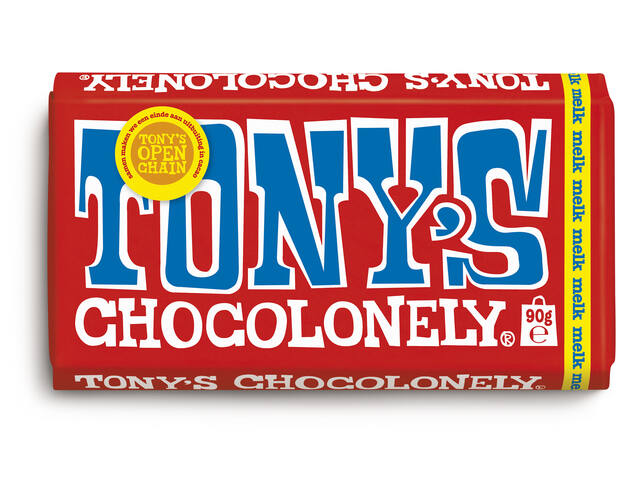 Chocolade Tony Chocolonely melk 90 gram