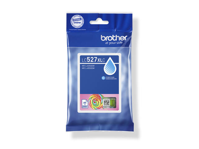Inktcartridge Brother LC-527XLC blauw