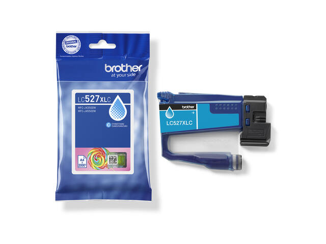 Inktcartridge Brother LC-527XLC blauw