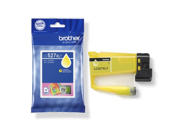Inktcartridge Brother LC-527XLY geel
