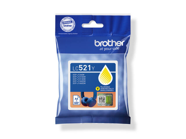 Inktcartridge Brother LC-527Y geel