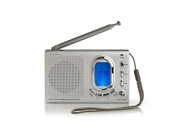 Wereldradio Nedis met wekker RDWR1000GY