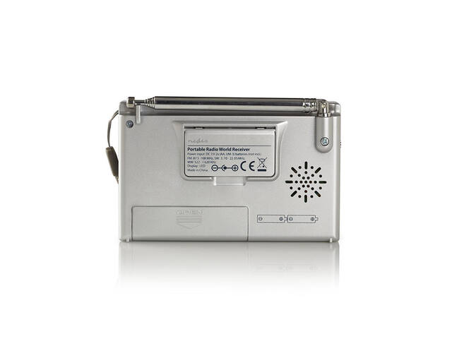 Wereldradio Nedis met wekker RDWR1000GY
