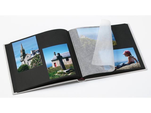 Fotoalbum walther design Black White 30x30cm zw
