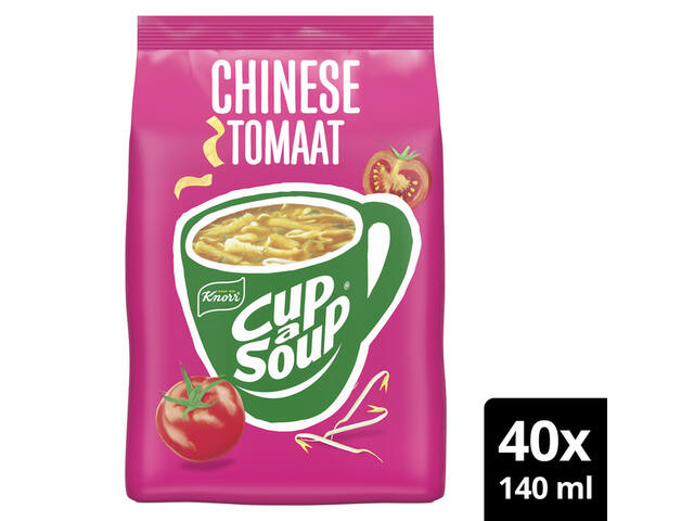 Cup a Soup Knorr machinezak Chinese tomaat 140ml