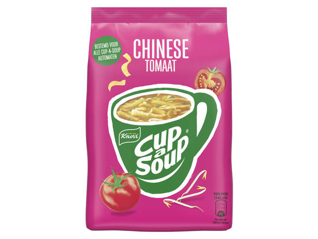 Cup a Soup Knorr machinezak Chinese tomaat 140ml