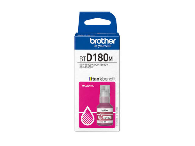 Navulinkt Brother BT-D180M rood