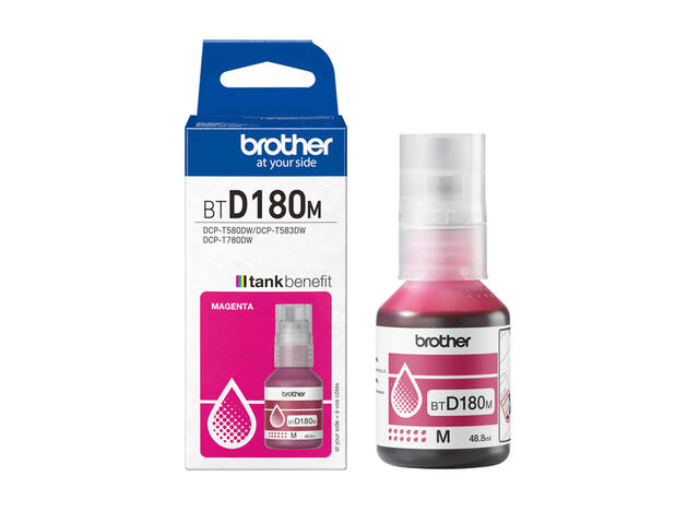 Navulinkt Brother BT-D180M rood