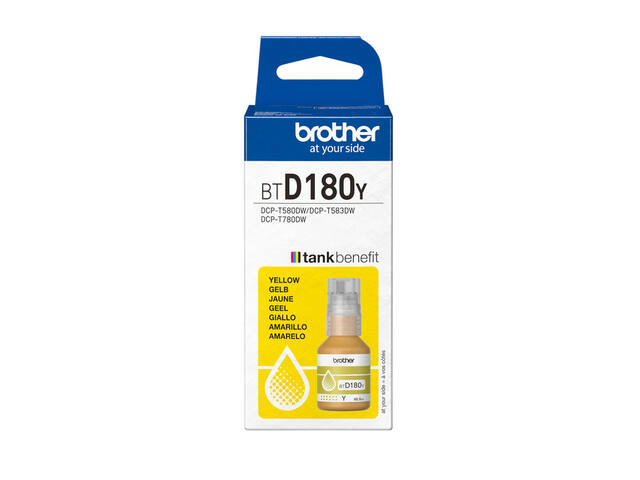 Navulinkt Brother BT-D180Y geel