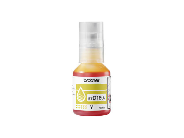 Navulinkt Brother BT-D180Y geel