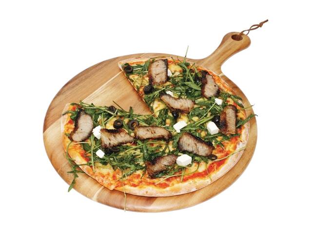 Plank Olympia acaciahout rond 33cm