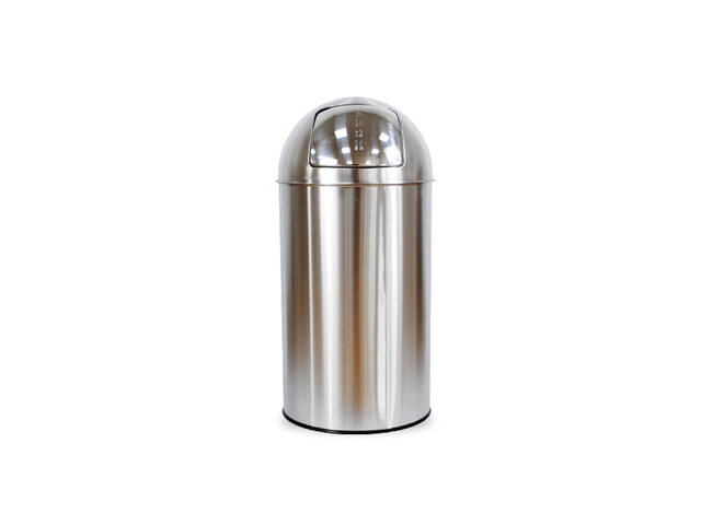 Afvalbak BRASQ Push Bin PB230+ 30 liter rvs