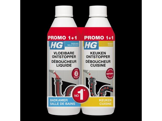 Afvoerontstopper HG Promopack 2x500ml