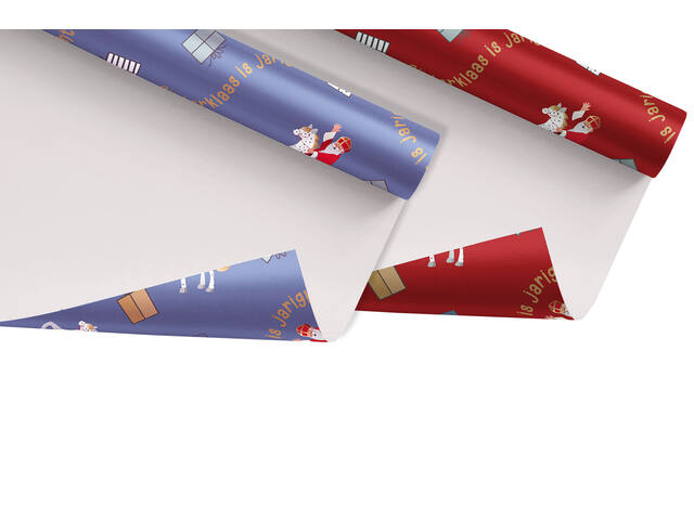 Inpakpapier Sint en Co 200x70cm assorti