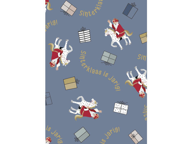 Inpakpapier Sint en Co 200x70cm assorti